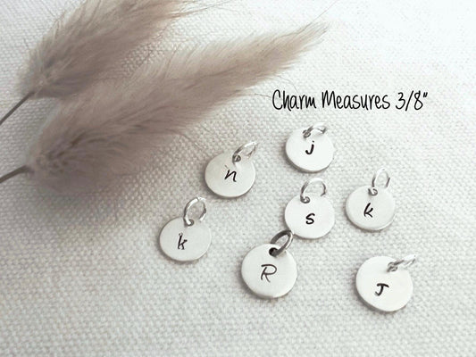 Personalized Initial Charm | Custom Letter Charm | Hand Stamped Jewelry