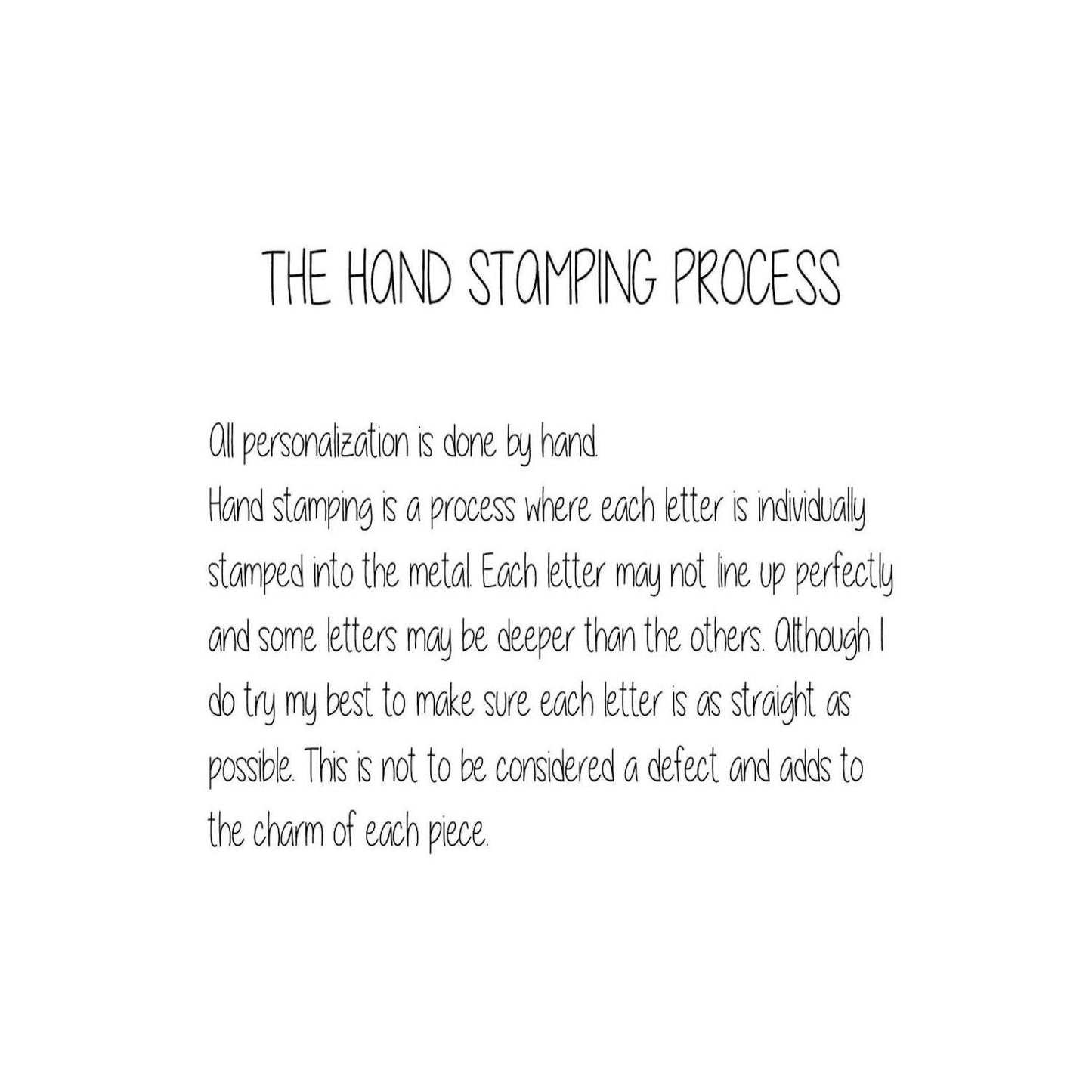 Personalized Name Charm With Heart | Tiny Add On Charm | Hand Stamped Personalized Charm | Custom Name | Handmade Gift