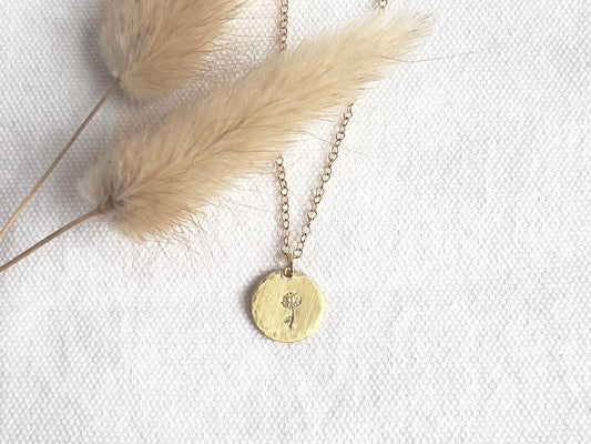 Birth Flower Necklace | Custom Flower Jewelry | Gift for New Mom | Personalized Gift | Mothers Day Gift