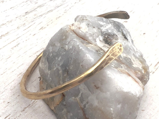 Brass Bangles | Adjustable Stackable Bracelets | Raw Brass Hammered Cuff Bracelets | Layered Bracelets