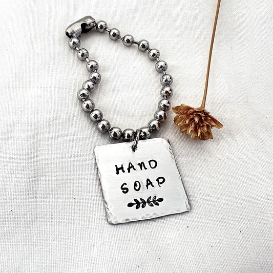 Dispenser Label | Household Label | Bathroom Label | Kitchen Label | Bathroom Custom Bottle Tag | Olive Oil Tag | Decanter Tag | Metal Label