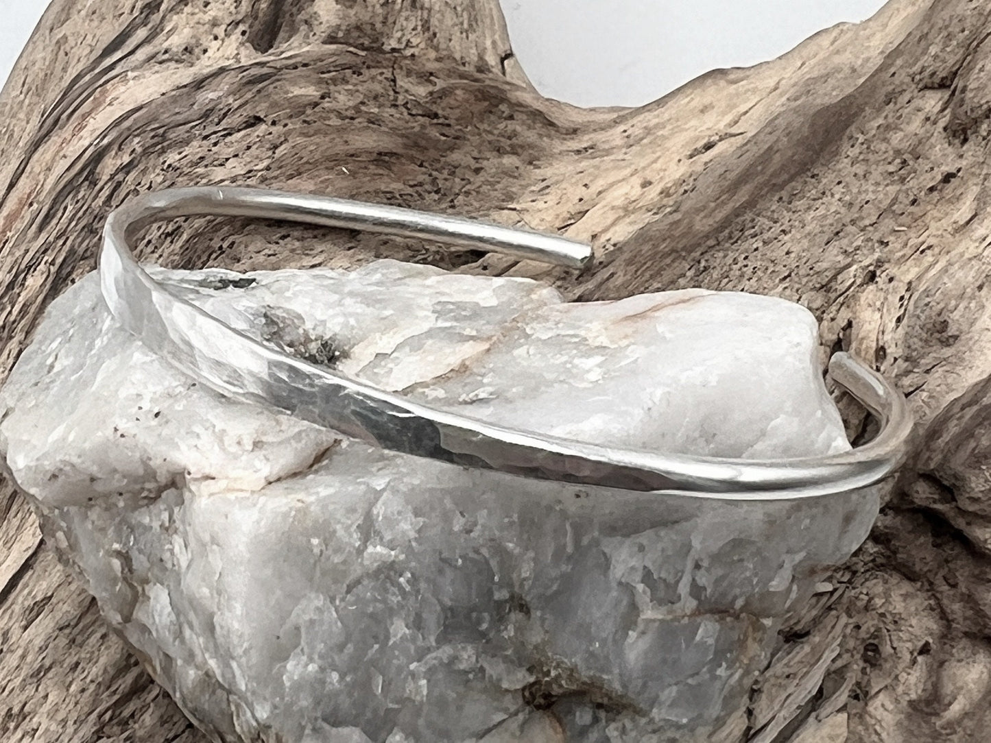 Sterling Silver Hammered Cuff Bracelet | Handmade Silver Bracelet | Sterling Silver Cuff | Gift For Her | Gift For Him