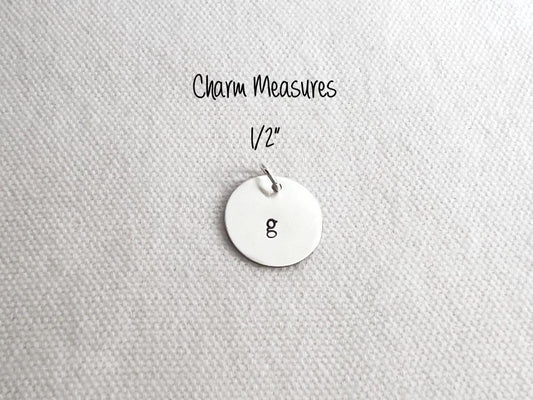 Personalized Initial Charm | Sterling Silver Initial Charm | Add On Charm | Bracelet Charm | Necklace Charm