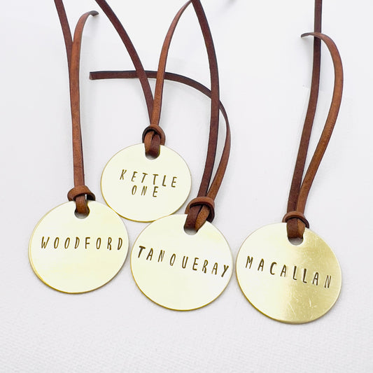 Liquor Label | Decanter Tag | Liquor Decanter Tag | Bar label | Customizable Tag | Hang on Tag For Bottles