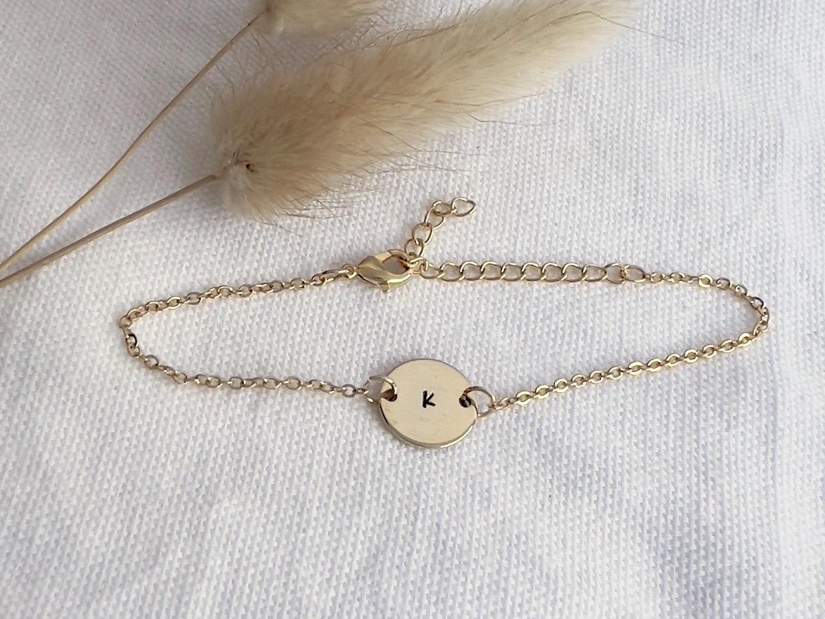 Gold Initial Bracelet | Personalized Bracelet | 14k Gold Filled | Personalized Jewelry |  Gift For Her