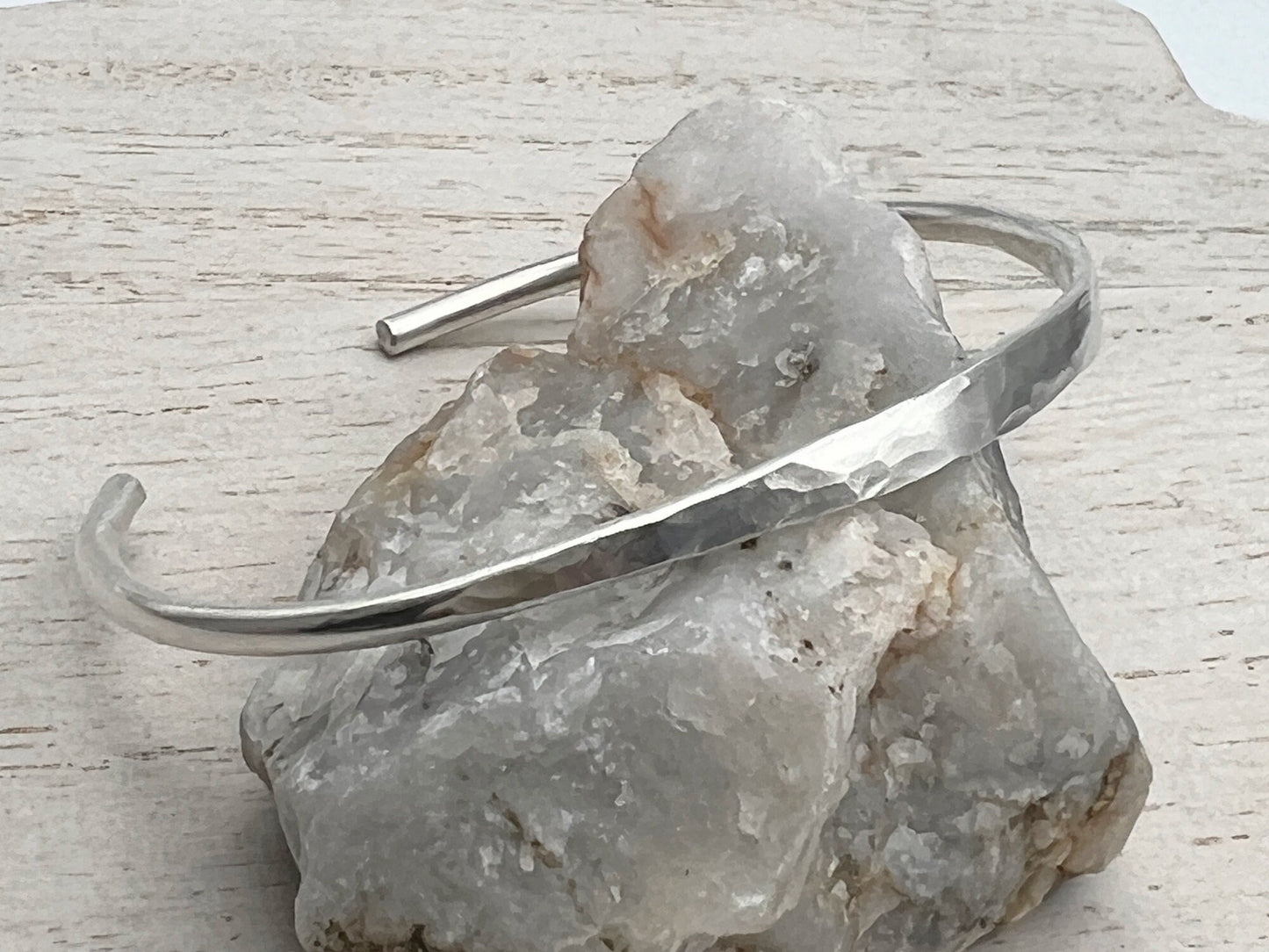 Sterling Silver Hammered Cuff Bracelet | Handmade Silver Bracelet | Sterling Silver Cuff | Gift For Her |  Gift For Him