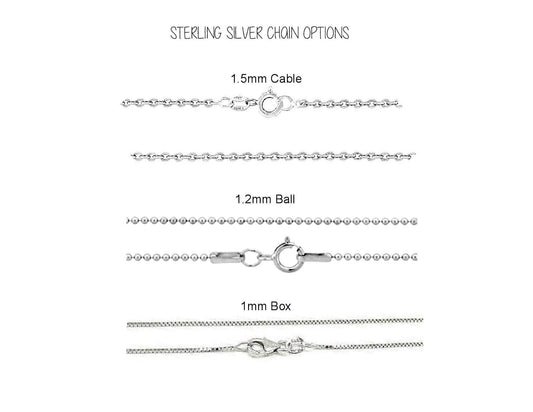 Sterling Silver Chain | Add On Charm Necklace | Sterling Silver Necklace | Dainty Silver Chain Necklace | Gift For Her