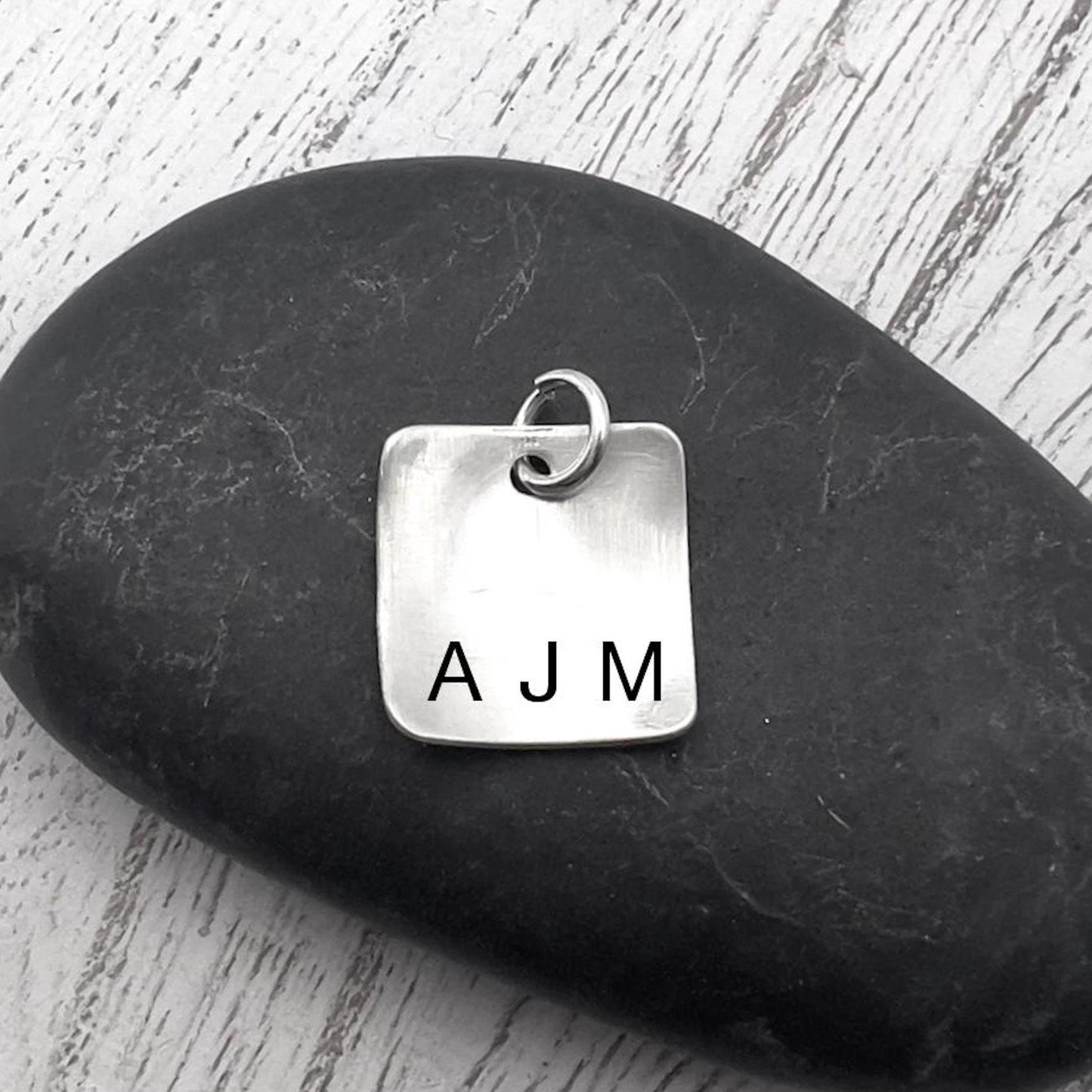 Personalized Initial Charm | Sterling Silver Add On Charm | Hand Stamped Personalized Charm |Custom Name | Handmade Personalized Gift