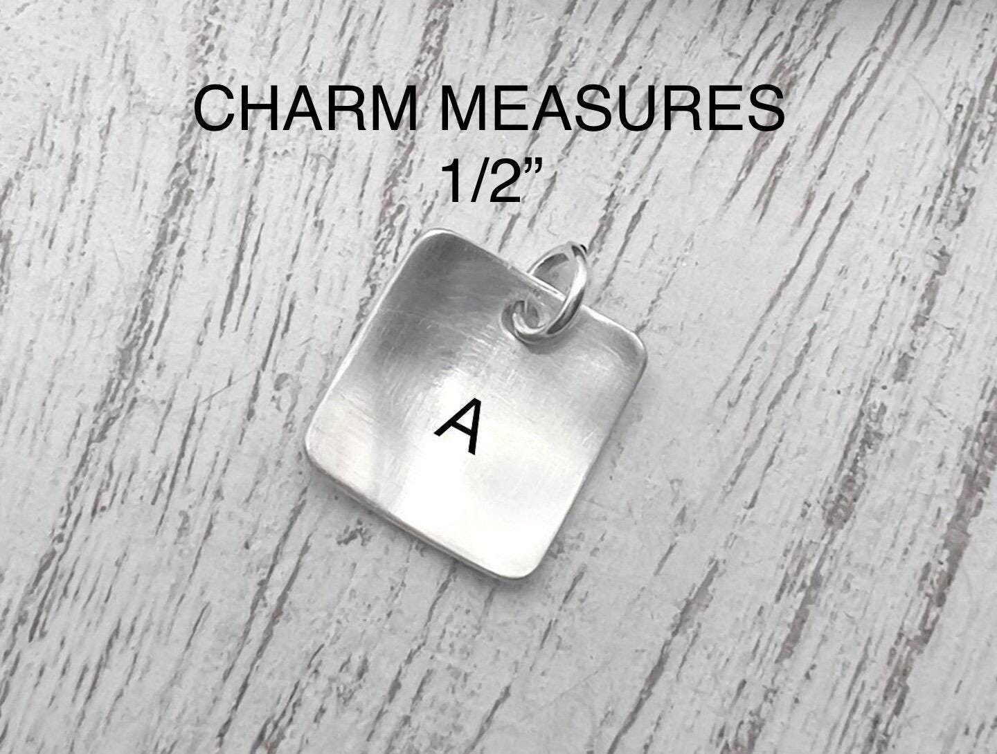 Personalized Initial Charm | Sterling Silver Add On Charm | Hand Stamped Personalized Charm |Custom Name | Handmade Personalized Gift