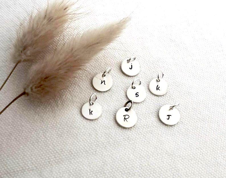 Personalized Initial Charm |  Custom Letter Charm | Hand Stamped Jewelry