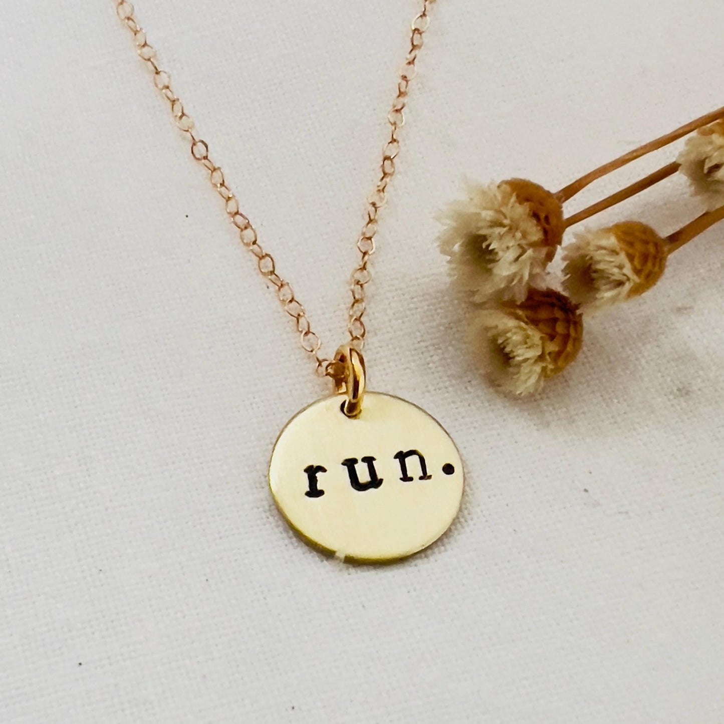 Run Necklace | Sterling Silver Marathon Pendant | Gift for Runner