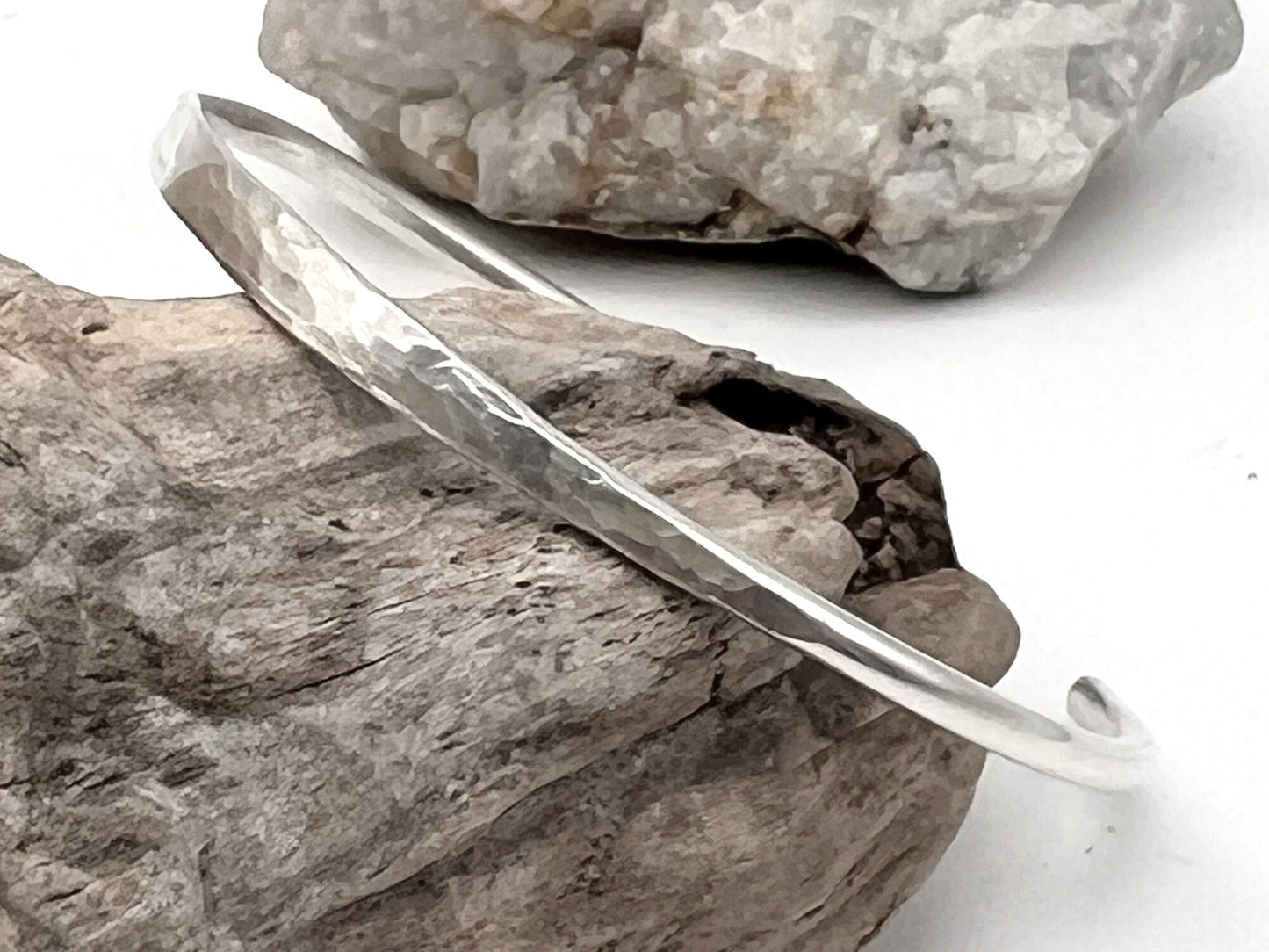 Sterling Silver Hammered Cuff Bracelet | Handmade Silver Bracelet | Sterling Silver Cuff | Gift For Her |  Gift For Him