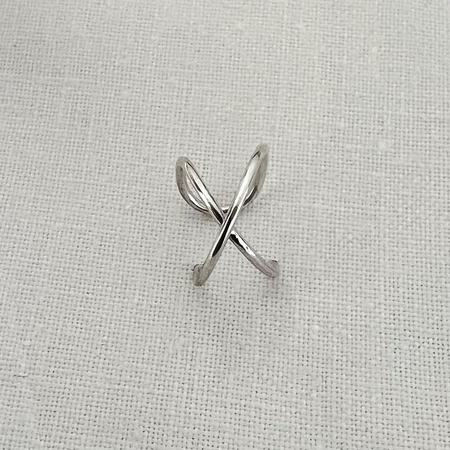 Sterling Silver Non Piercing Ear Cuff | Criss Cross Cartilage Ear Wrap