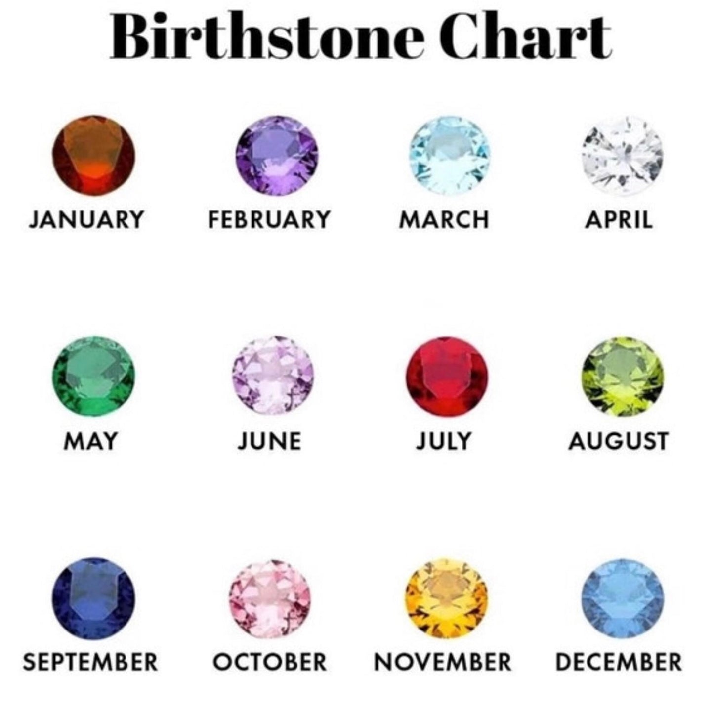 Personalized Birthstone Necklace | Inital Charm | Gift for Mom