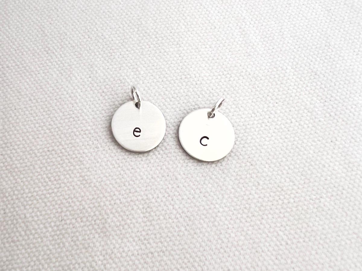 Personalized Initial Charm |  Sterling Silver Charm | Hand Stamped Jewelry
