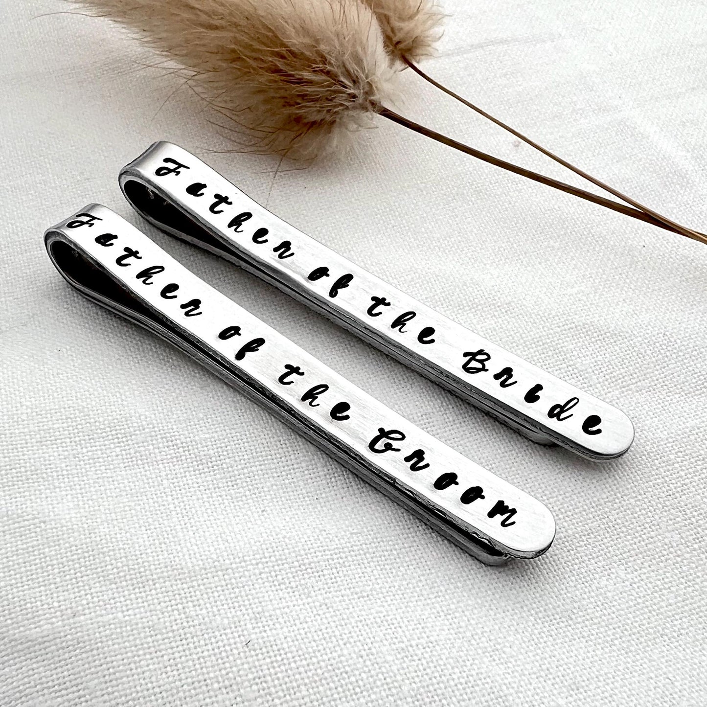 Father of the Bride Gift | Father of the Groom Tie Clip - Father of the Groom Tie Clip | Tie Bar Set | Tie Bar Set for Wedding