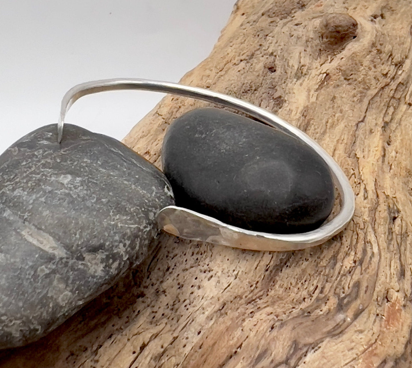 Sterling Silver Stackable Cuff Bracelet | Sterling Silver Hammered Cuff | Minimalist Jewelry | Gift For Her