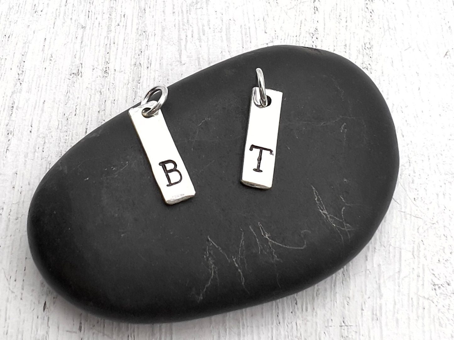 Personalized Tag Charm | 925 Sterling Silver Tag | Custom Tag Charm | Initial Tag Charm |  Hand Stamped | Add On Charm