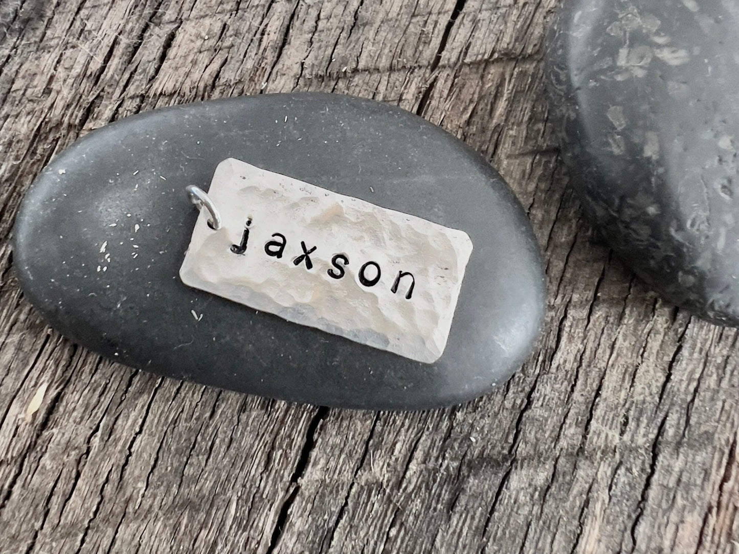 Personalized Name Charm | Sterling Silver Charm | Name Tag Charm | Personalized Name Date Numbers Charm | Add On Charm For Necklace
