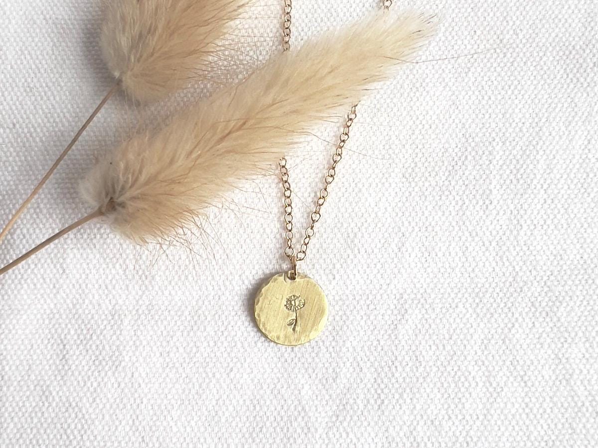 Birth Flower Necklace | Custom Flower Jewelry | Gift for New Mom | Personalized Gift | Mothers Day Gift