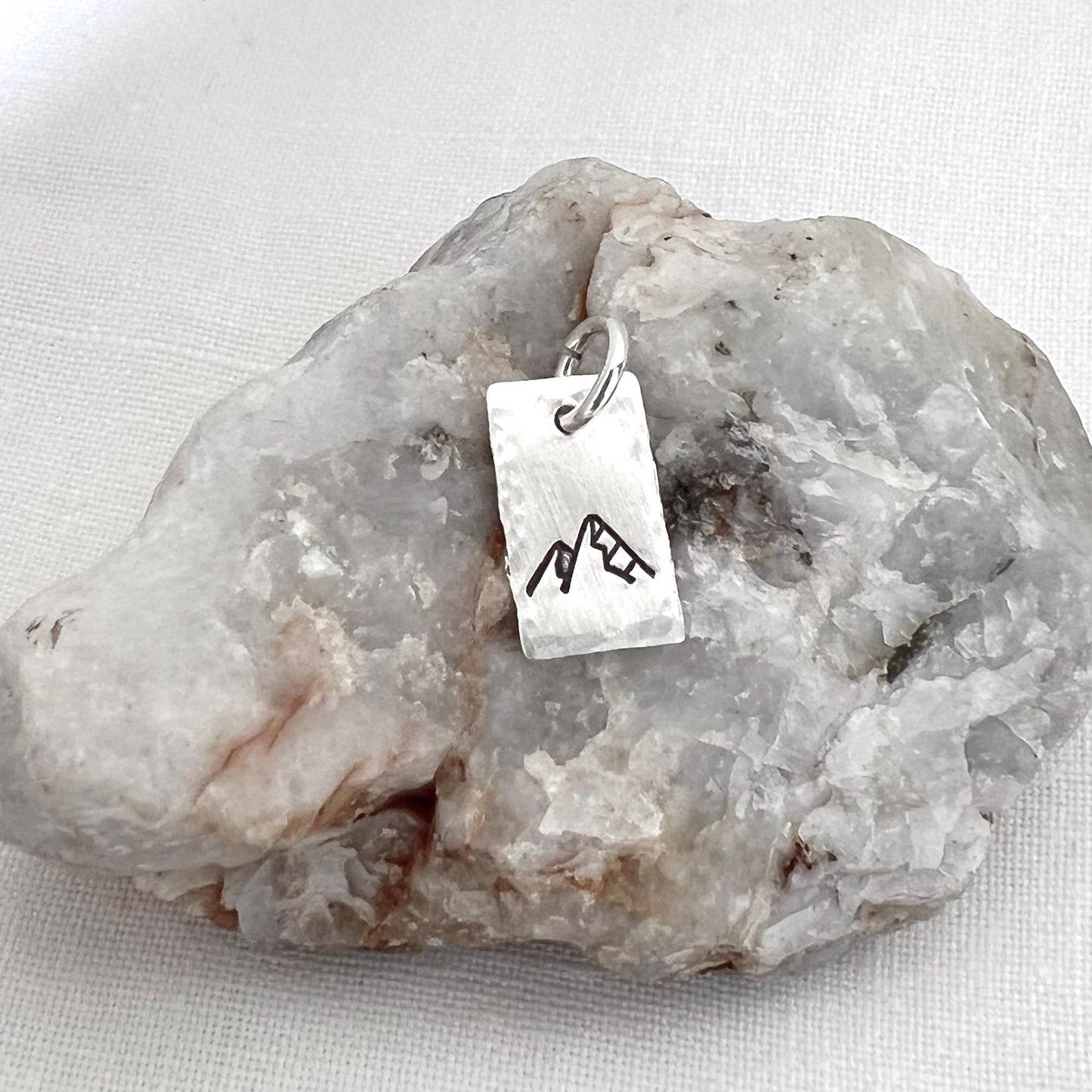 Sterling Silver Mountain Charm | Nature Jewelry | Hiking Pendant | Outdoor Adventure Gift | Nature Lover Gift