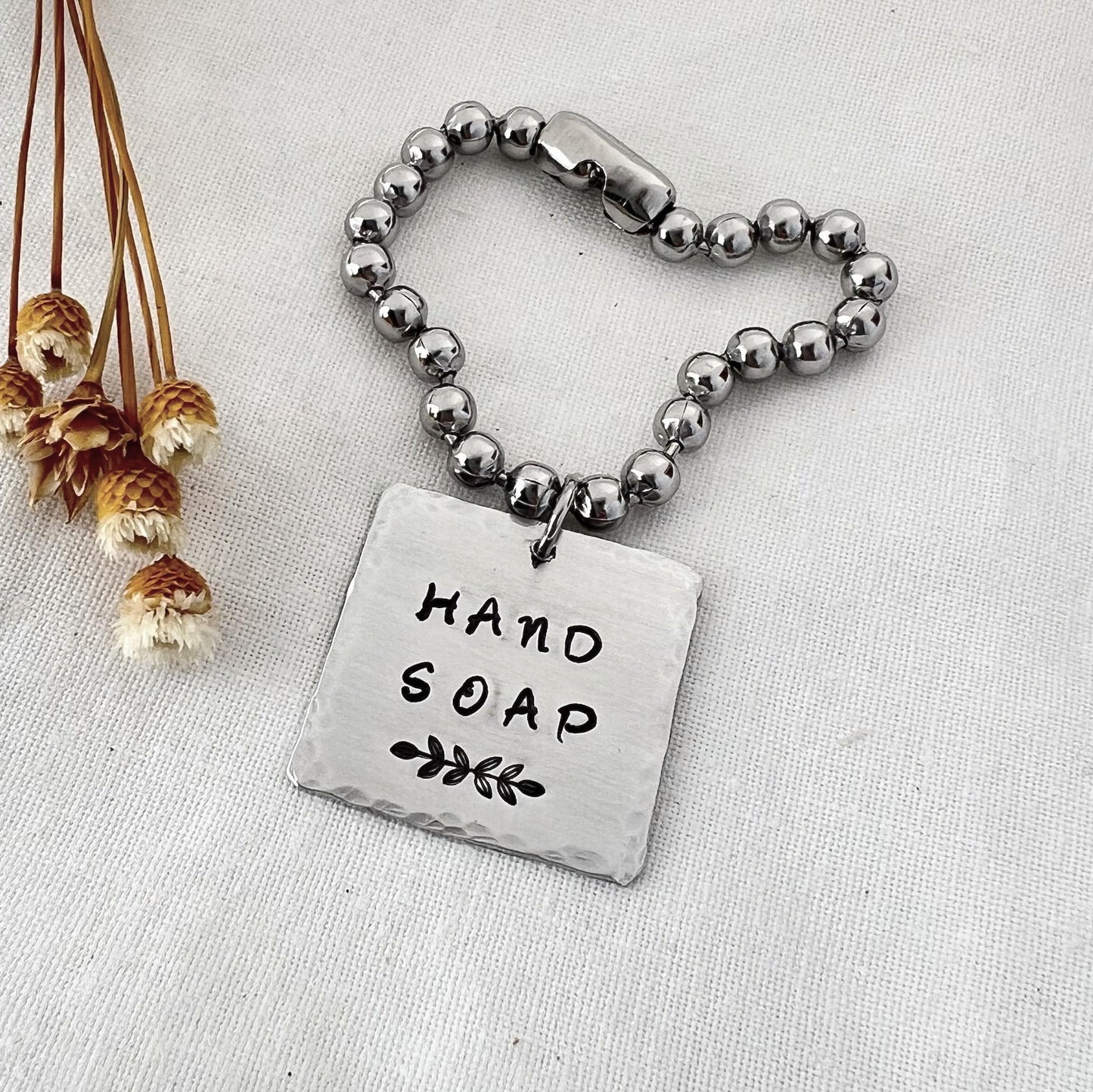 Dispenser Label | Household Label | Bathroom Label | Kitchen Label | Bathroom Custom Bottle Tag | Olive Oil Tag | Decanter Tag | Metal Label