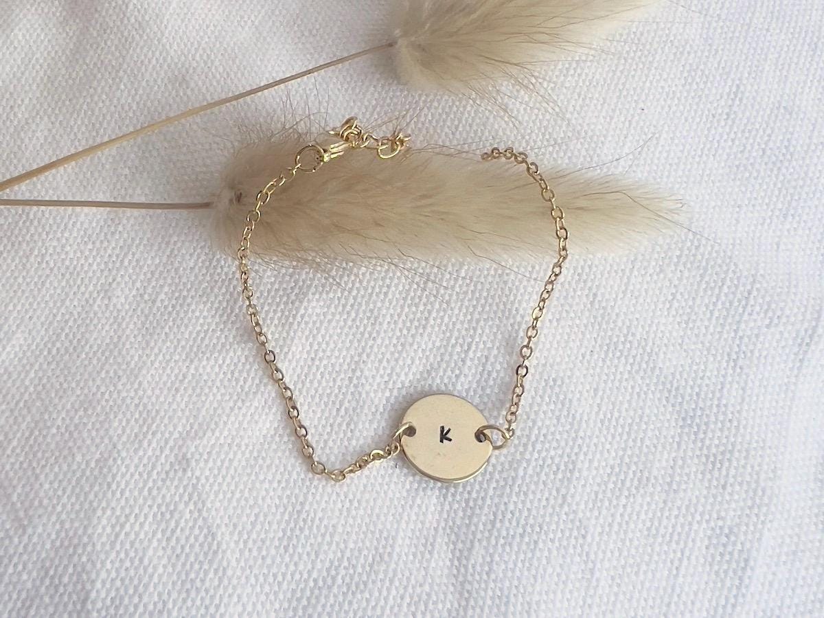 Gold Initial Bracelet | Personalized Bracelet | 14k Gold Filled | Personalized Jewelry |  Gift For Her
