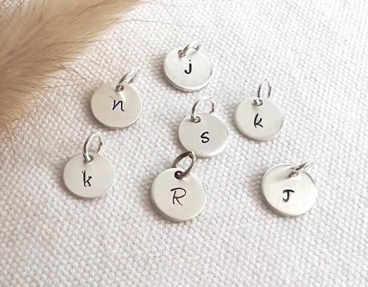 Personalized Initial Charm |  Custom Letter Charm | Hand Stamped Jewelry