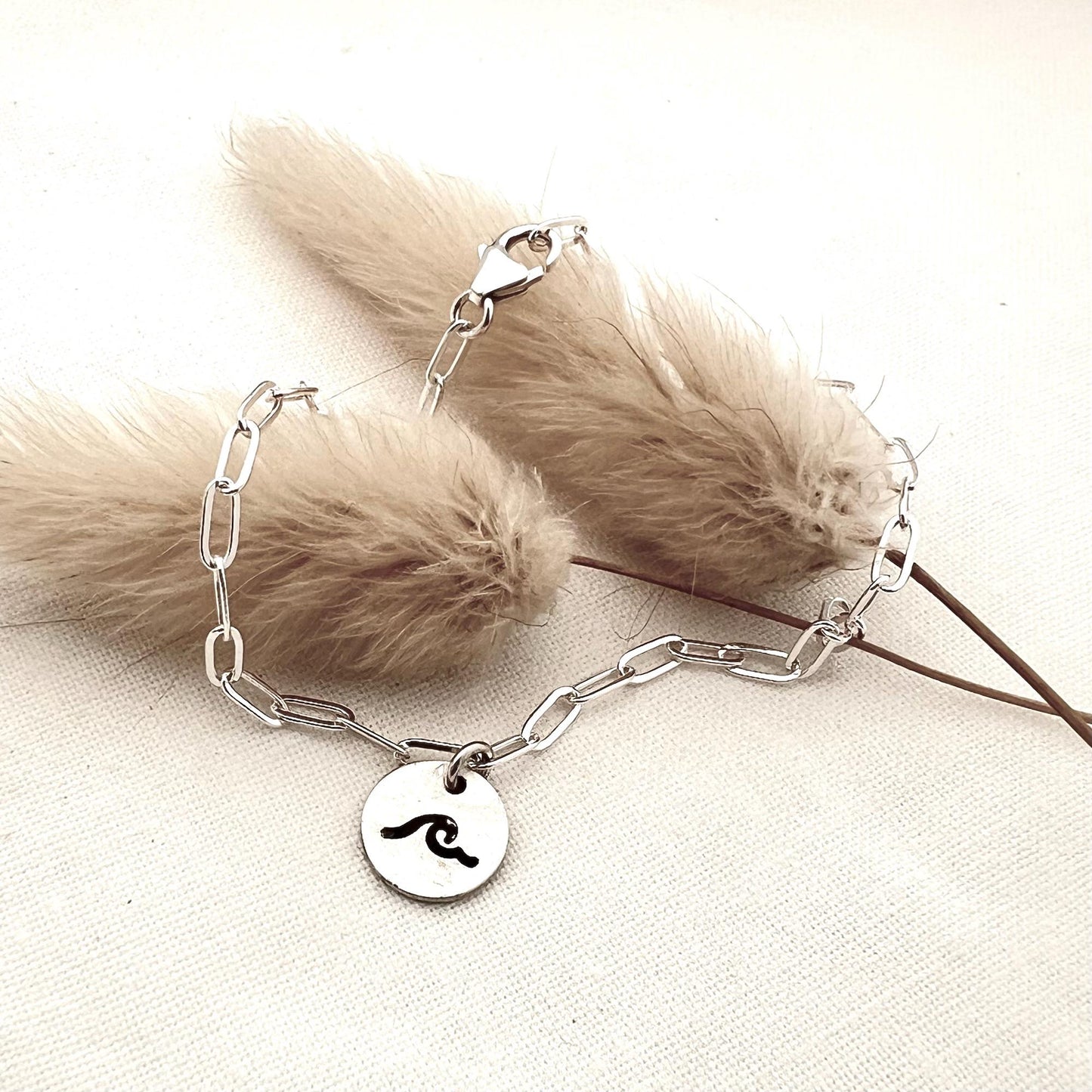 Ankle Bracelet | Sterling Silver Ankle Bracelet | Beach Jewelry | Ocean Anklet for Women | Minimalist Summer Ankle Bracelet Gift |