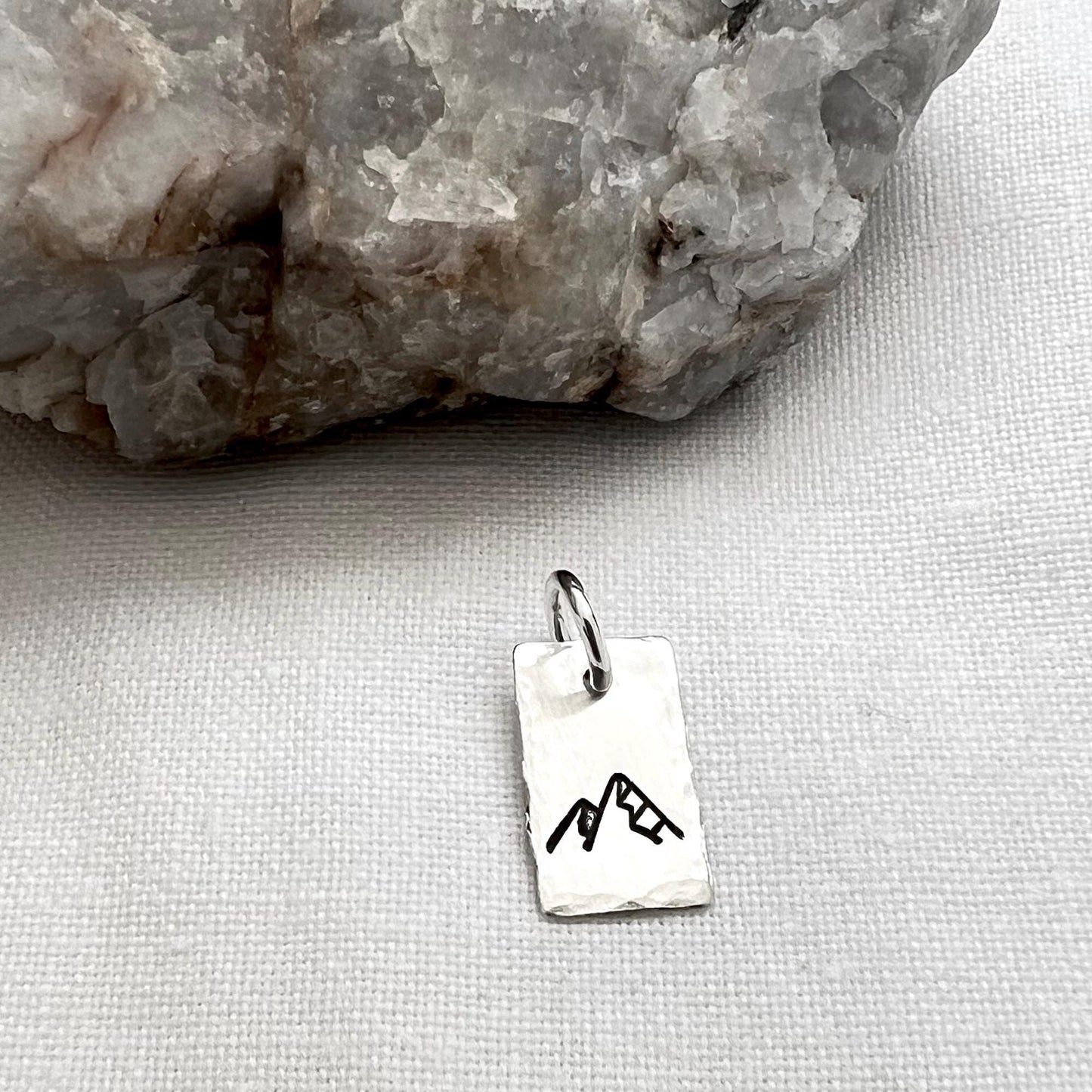 Sterling Silver Mountain Charm | Nature Jewelry | Hiking Pendant | Outdoor Adventure Gift | Nature Lover Gift