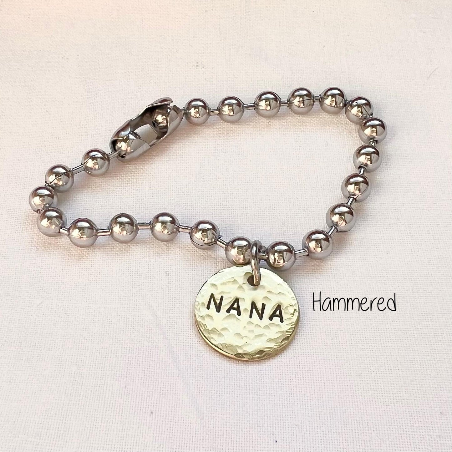 Personalized Bracelet  | Name Charm Bracelet | Mixed Metal Jewelry | Gift For Grandmother | Gift for Mom |  Mothers Day gift