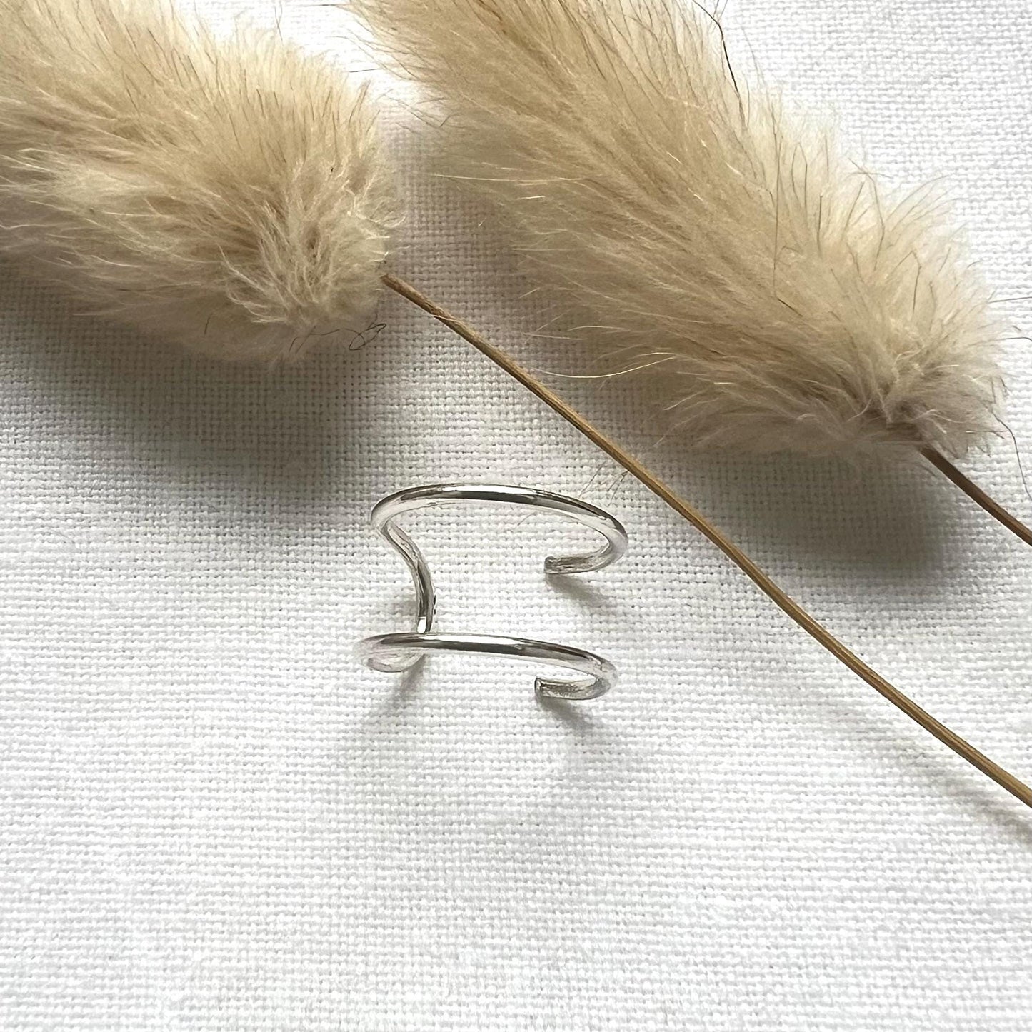 Sterling Silver Non Piercing Ear Cuff | Criss Cross Cartilage Ear Wrap