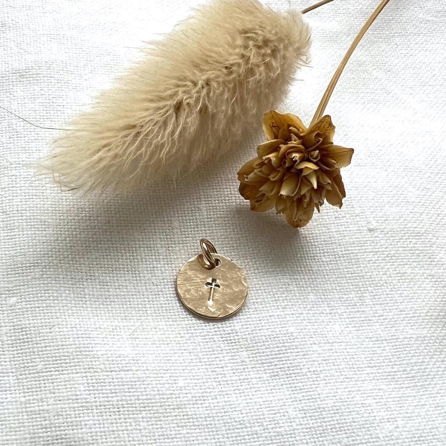 Tiny Gold Cross Charm | Add On Charm For Necklace | Bracelet Charm | Personalized Jewelry | Gift For Her