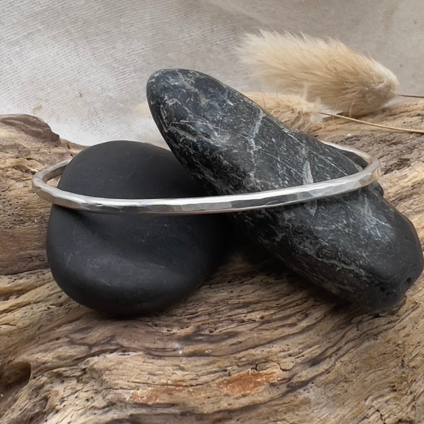 Sterling Silver Stackable Cuff Bracelet | Sterling Silver Hammered Cuff | Minimalist Jewelry | Gift For Her