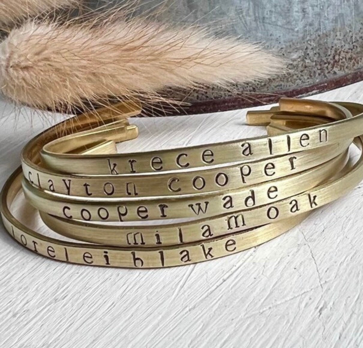 Personalized Bracelet | Custom Hand Stamped Skinny Silver Cuff | Custom Message Bracelet | Bracelet with Quote  | Mantra Bracelet