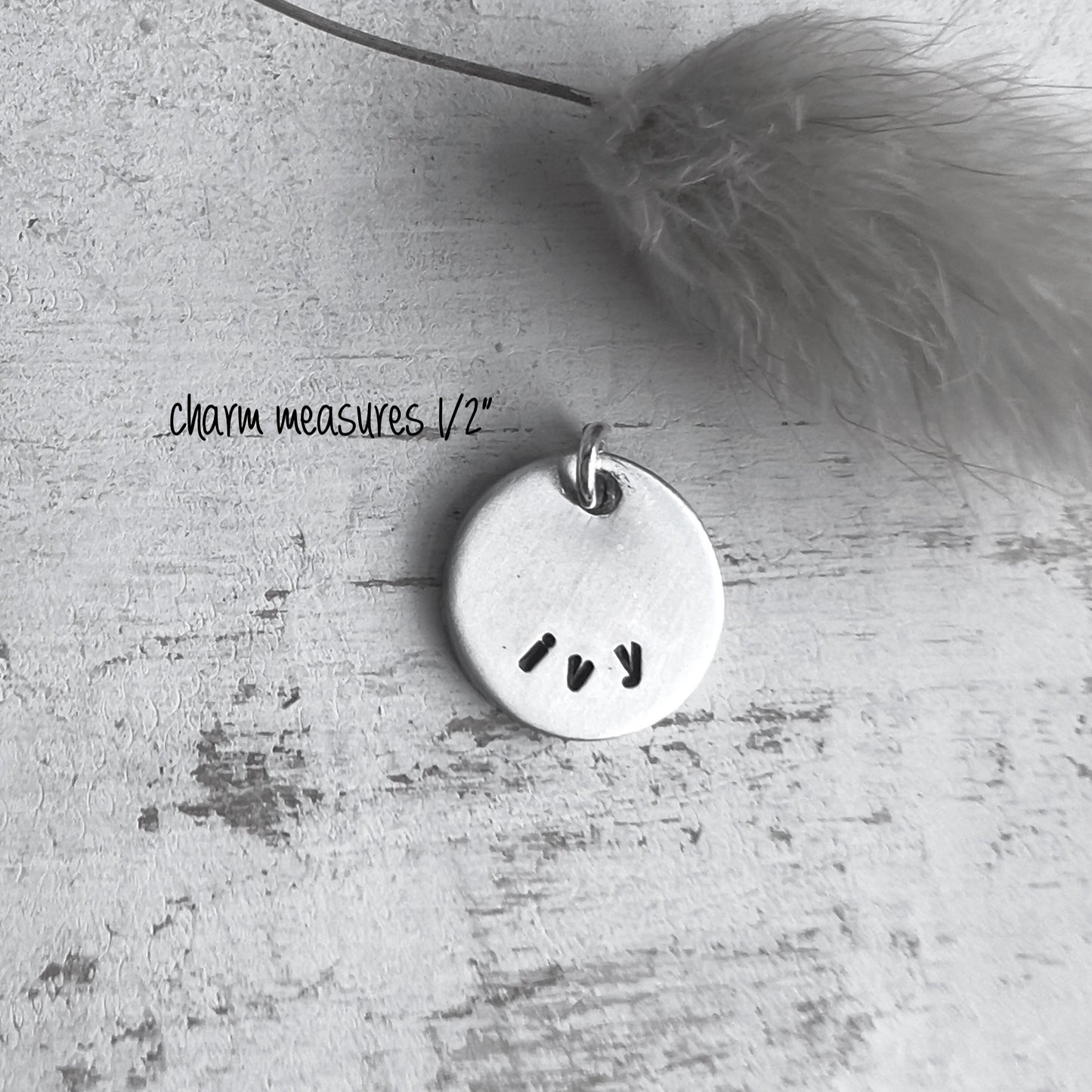 Personalized Name Charm | Sterling Silver | Add On Charm | Hand Stamped Charm | Custom Name Charm | Charm for Bracelet | Gift For Mom