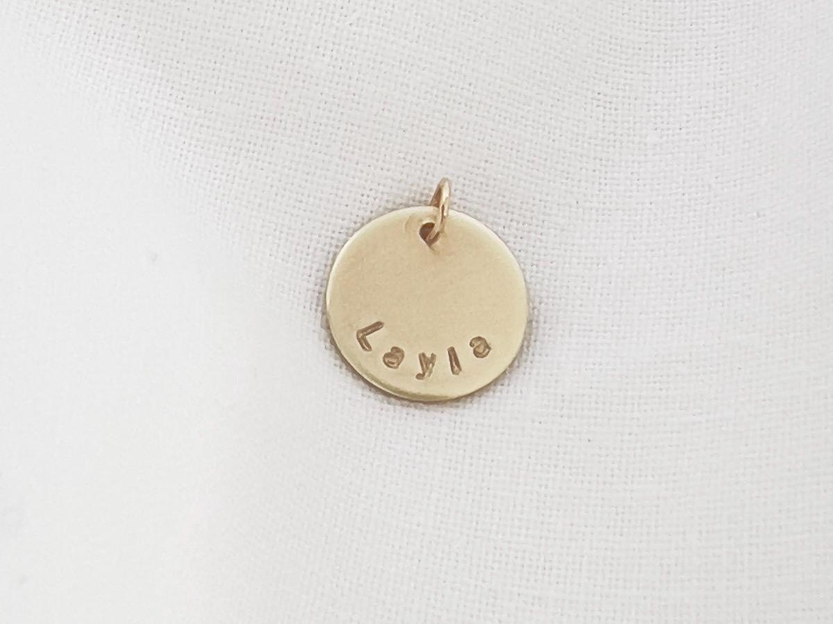 Personalized Name Charm |  Hand Stamped Charm |  Add On Charm | Gold Filled