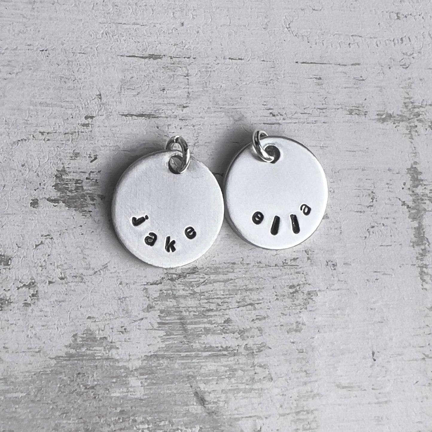 Personalized Name Charm | Sterling Silver | Add On Charm | Hand Stamped Charm | Custom Name Charm | Charm for Bracelet | Gift For Mom