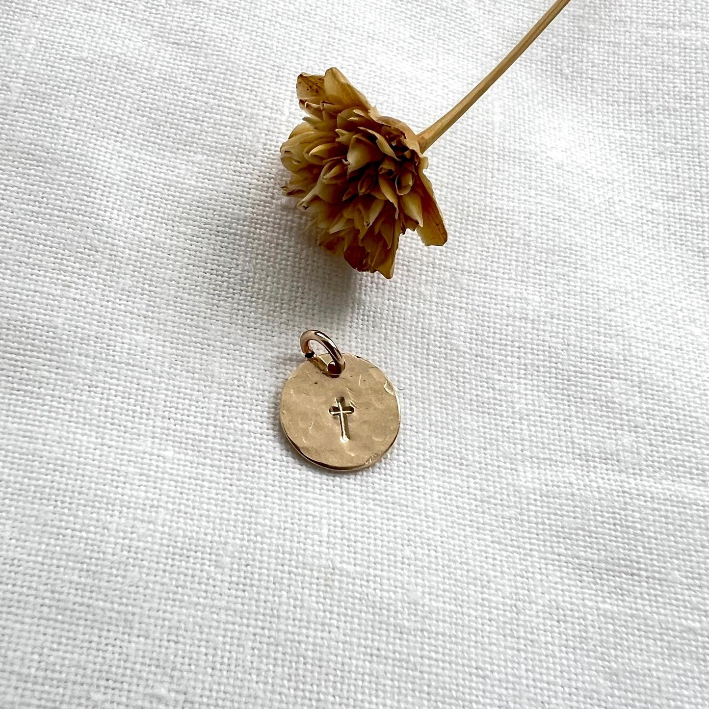 Tiny Gold Cross Charm | Add On Charm For Necklace | Bracelet Charm | Personalized Jewelry | Gift For Her