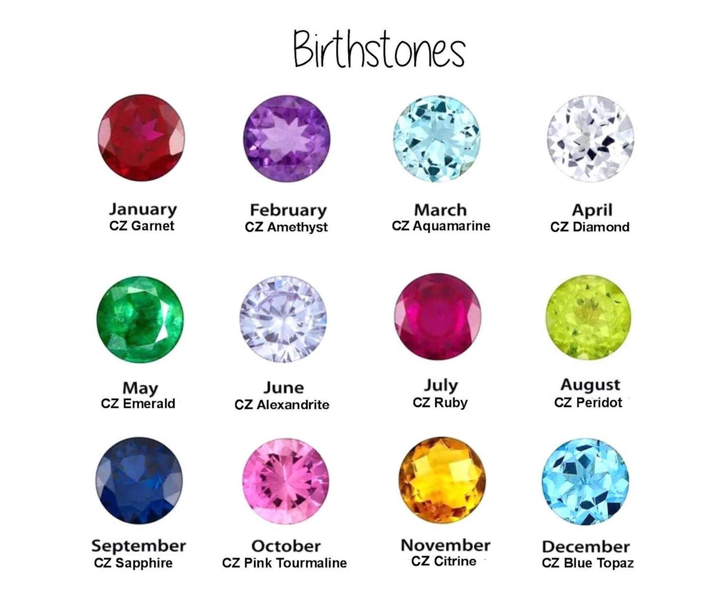 Custom Birthstone Name Charm | Tiny Silver Tag Pendant |  Personalized Necklace Charm | Sterling Silver Jewelry Gift