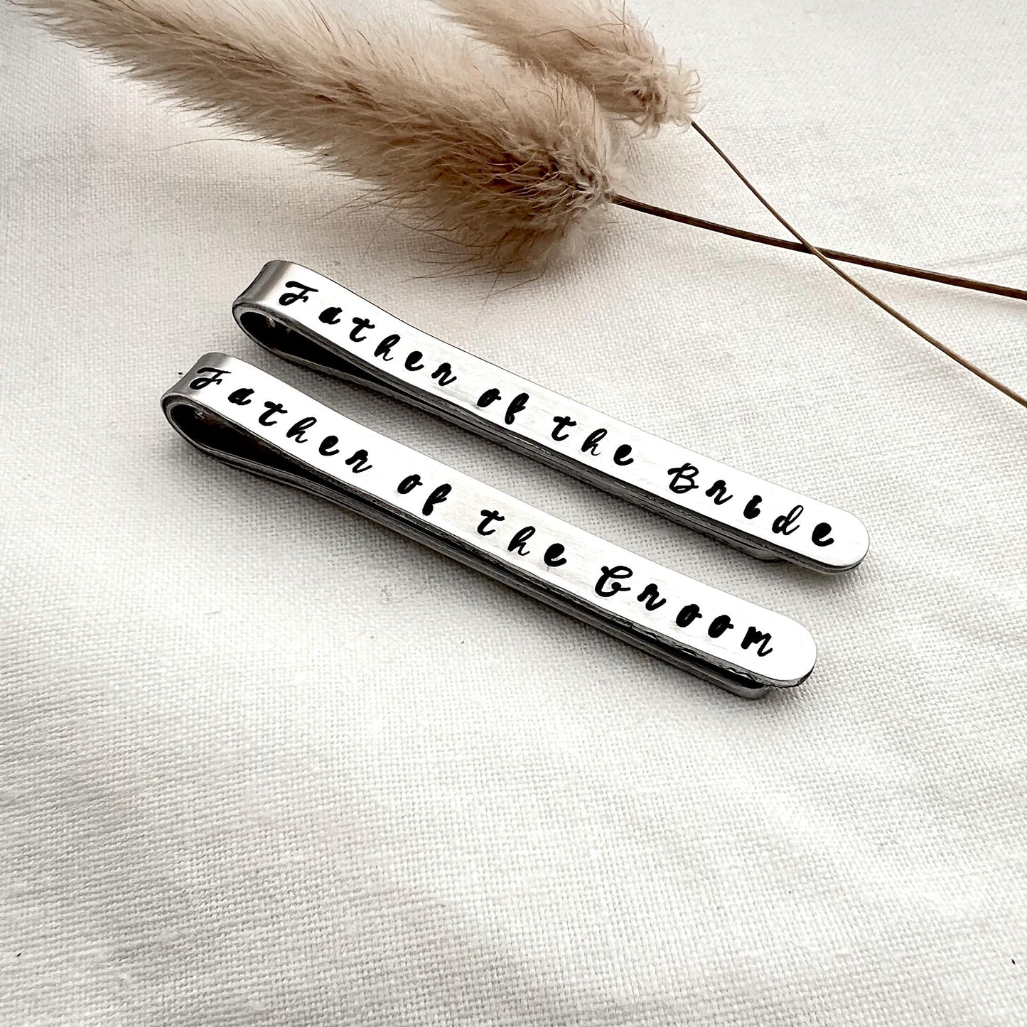 Father of the Bride Gift | Father of the Groom Tie Clip - Father of the Groom Tie Clip | Tie Bar Set | Tie Bar Set for Wedding