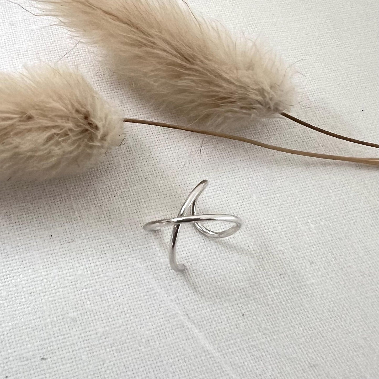 Sterling Silver Non Piercing Ear Cuff | Criss Cross Cartilage Ear Wrap