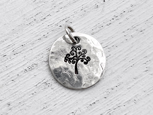 Sterling Silver Add On Charm | Tree of Life Pendant | Bracelet Charm | Necklace Charm | Custom Silver Charm |  Gift for Her