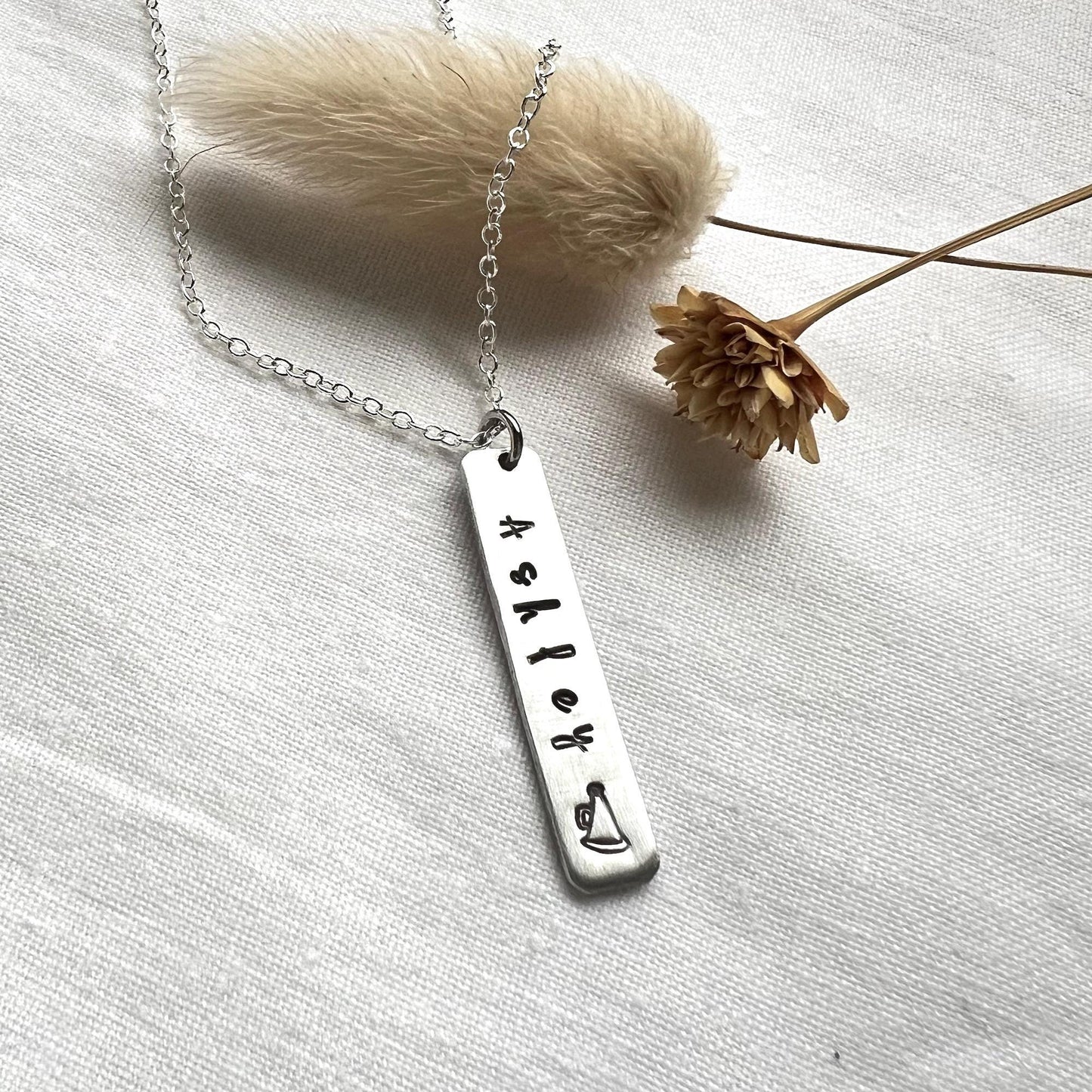 Cheer Gifts | Cheerleader Necklace | Cheerleading Gift, Vertical Bar Necklace Personalized Jewelry | Cheer Coach Gift | Custom Necklace