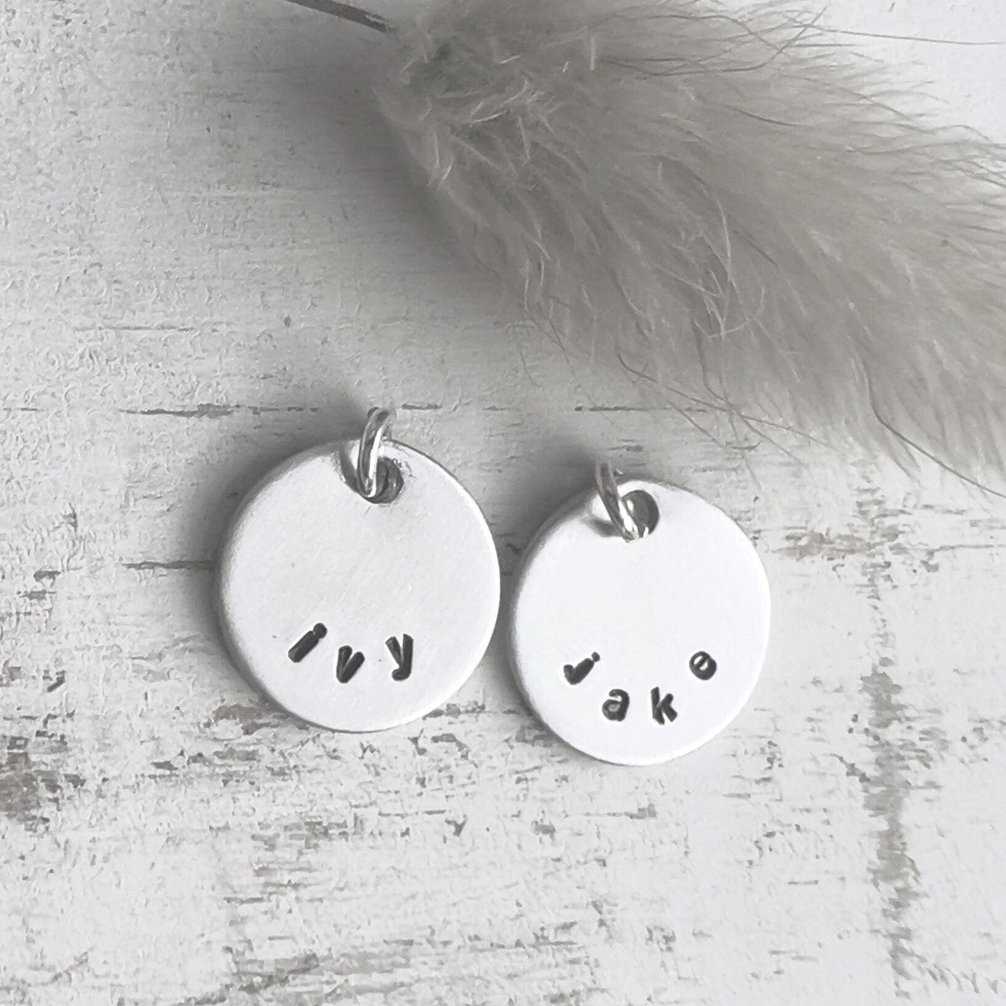 Personalized Name Charm | Sterling Silver | Add On Charm | Hand Stamped Charm | Custom Name Charm | Charm for Bracelet | Gift For Mom