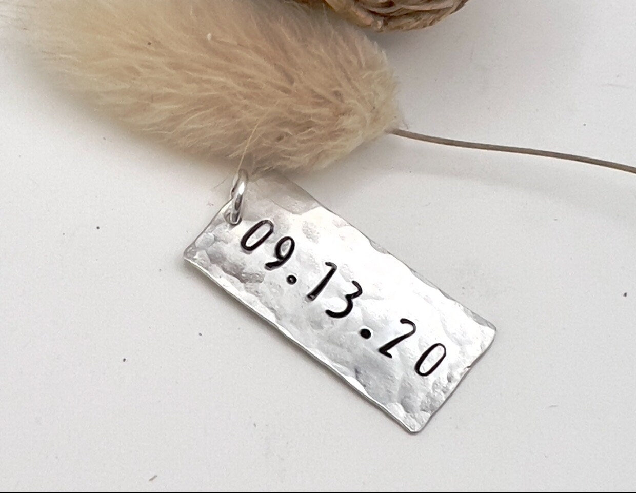 Personalized Name Charm | Sterling Silver Charm | Name Tag Charm | Personalized Name Date Numbers Charm | Add On Charm For Necklace