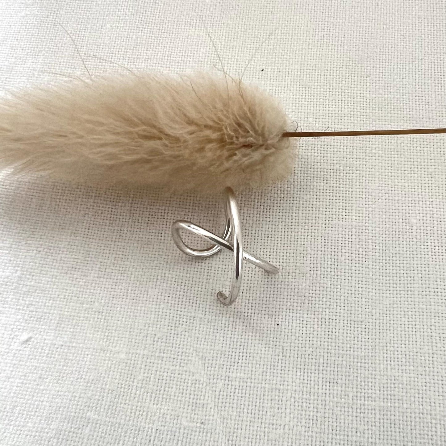 Sterling Silver Non Piercing Ear Cuff | Criss Cross Cartilage Ear Wrap