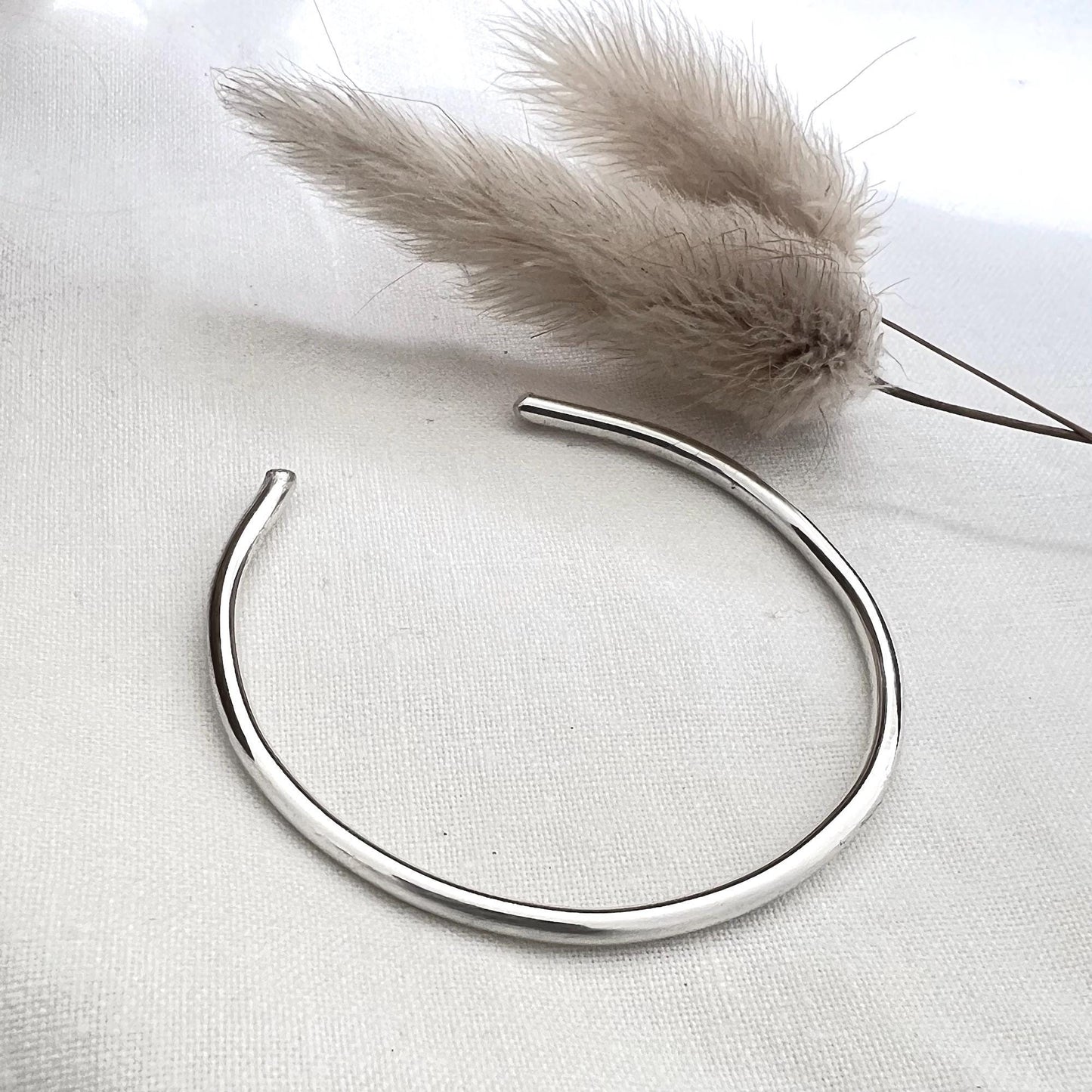 Sterling Silver Cuff Bracelet | Thin Sterling Cuff | Stacking Bracelet | Hammered  Cuff | 12 Gauge Stacking Cuff | Everyday Bracelet