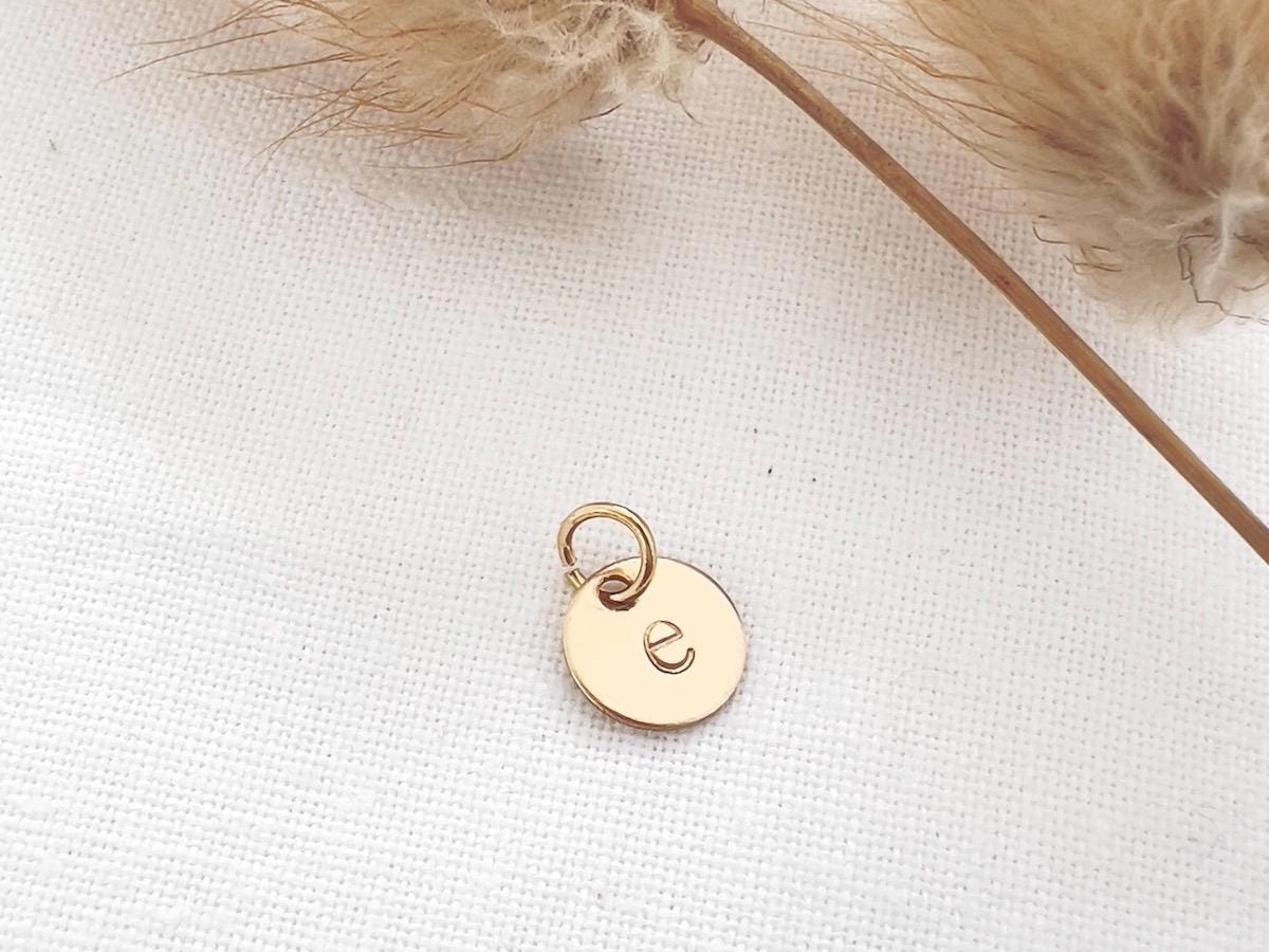 Personalized Initial Charm | Charm For Necklace | Gold Filled Charm | Charm for Bracelet | Hand Stamped Jewelry