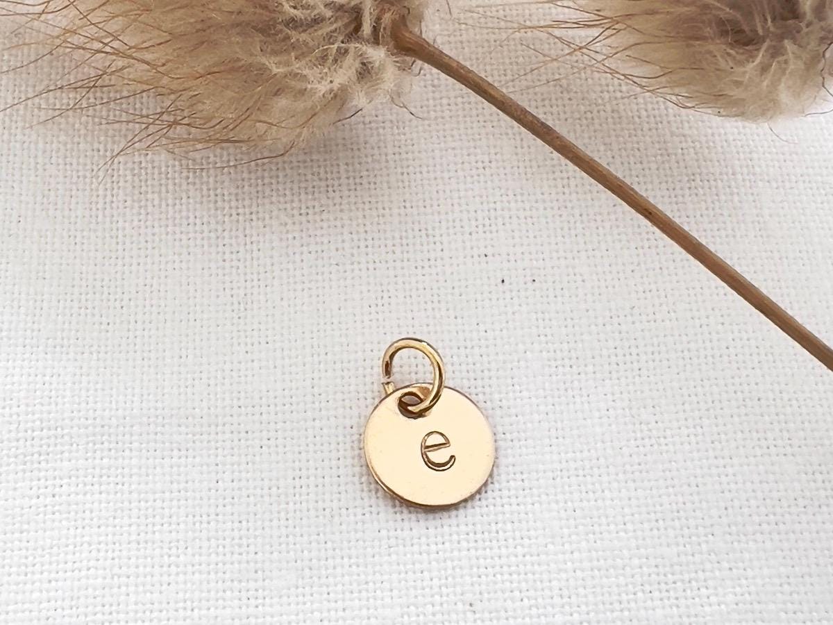 Personalized Initial Charm | Charm For Necklace | Gold Filled Charm | Charm for Bracelet | Hand Stamped Jewelry